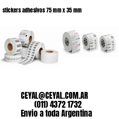 stickers adhesivos 75 mm x 35 mm