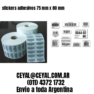 stickers adhesivos 75 mm x 80 mm
