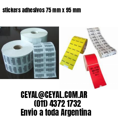 stickers adhesivos 75 mm x 95 mm