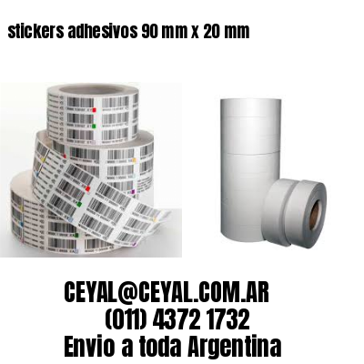 stickers adhesivos 90 mm x 20 mm