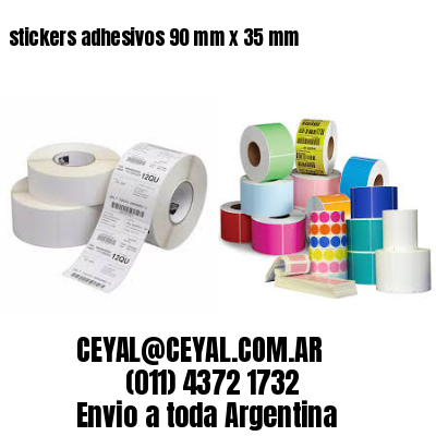 stickers adhesivos 90 mm x 35 mm