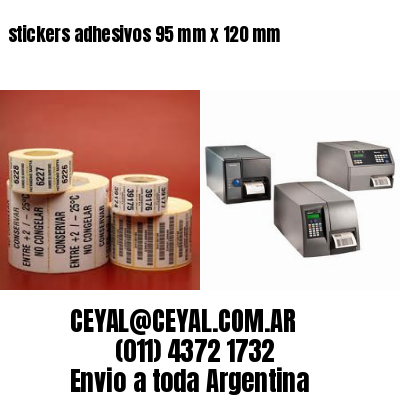 stickers adhesivos 95 mm x 120 mm