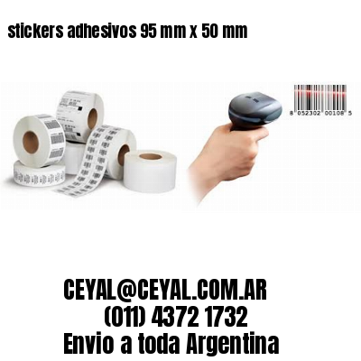 stickers adhesivos 95 mm x 50 mm