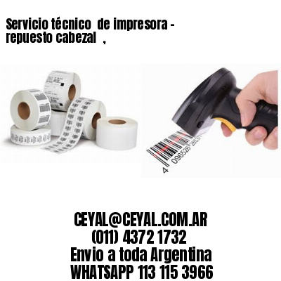 Servicio técnico  de impresora – repuesto cabezal  ,
