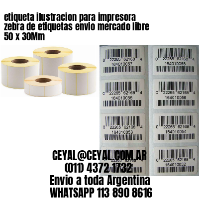 etiqueta ilustracion para impresora zebra de etiquetas envio mercado libre 50 x 30Mm