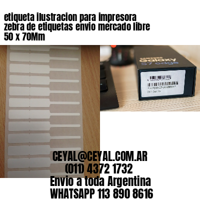 etiqueta ilustracion para impresora zebra de etiquetas envio mercado libre 50 x 70Mm