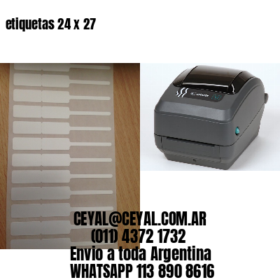 etiquetas 24 x 27