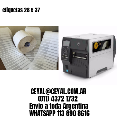 etiquetas 28 x 37
