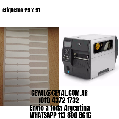etiquetas 29 x 91