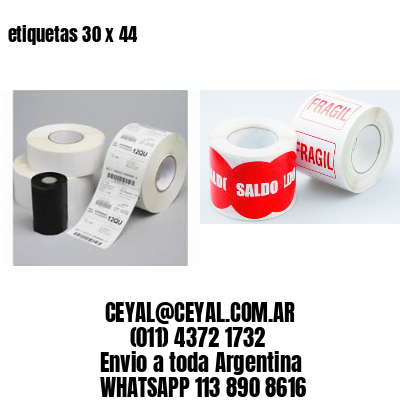 etiquetas 30 x 44