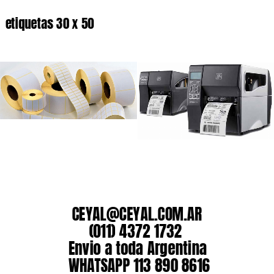 etiquetas 30 x 50