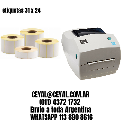 etiquetas 31 x 24