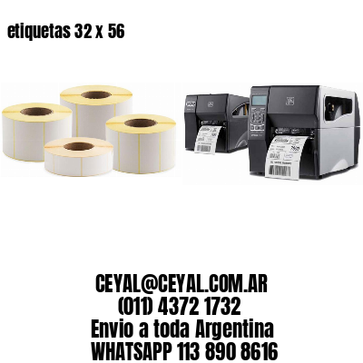 etiquetas 32 x 56