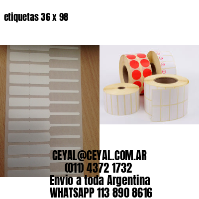 etiquetas 36 x 98