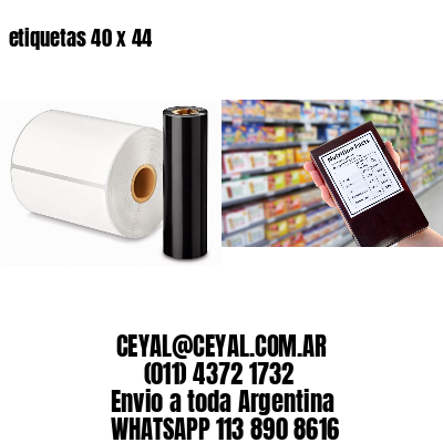 etiquetas 40 x 44