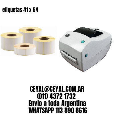 etiquetas 41 x 54