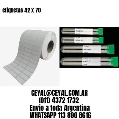 etiquetas 42 x 70