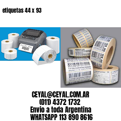 etiquetas 44 x 93