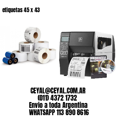 etiquetas 45 x 43