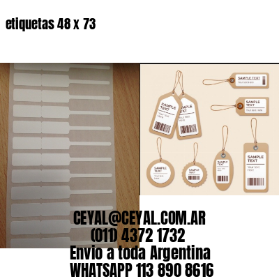 etiquetas 48 x 73