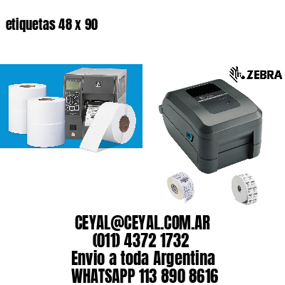 etiquetas 48 x 90