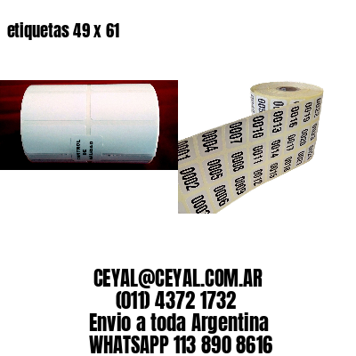 etiquetas 49 x 61