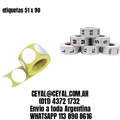 etiquetas 51 x 90