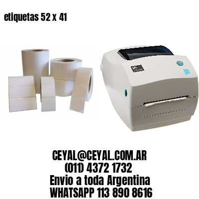 etiquetas 52 x 41