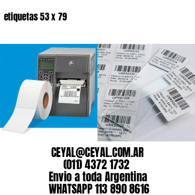 etiquetas 53 x 79