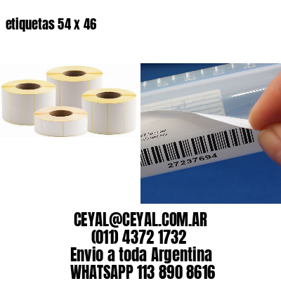 etiquetas 54 x 46