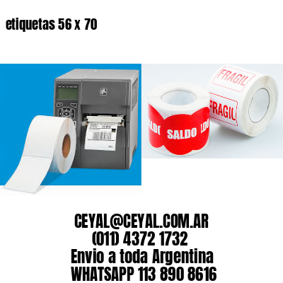 etiquetas 56 x 70