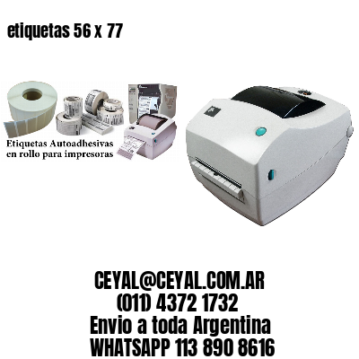 etiquetas 56 x 77