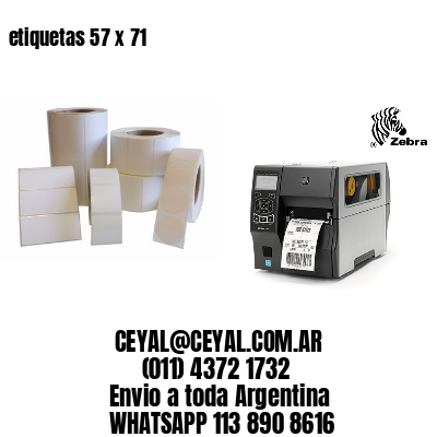etiquetas 57 x 71