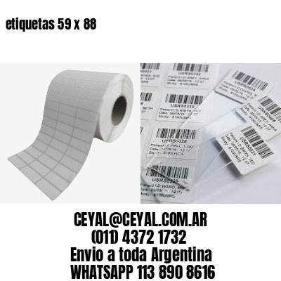 etiquetas 59 x 88