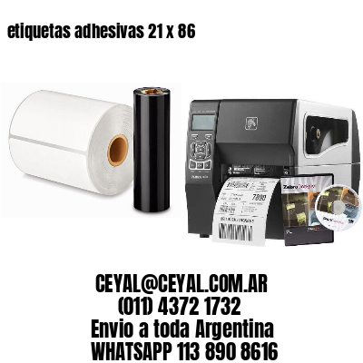 etiquetas adhesivas 21 x 86