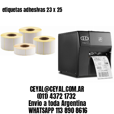 etiquetas adhesivas 23 x 25
