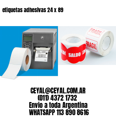 etiquetas adhesivas 24 x 89