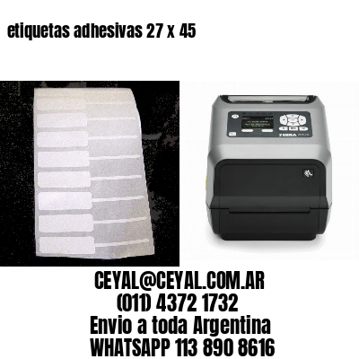 etiquetas adhesivas 27 x 45