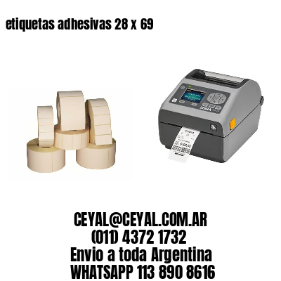 etiquetas adhesivas 28 x 69
