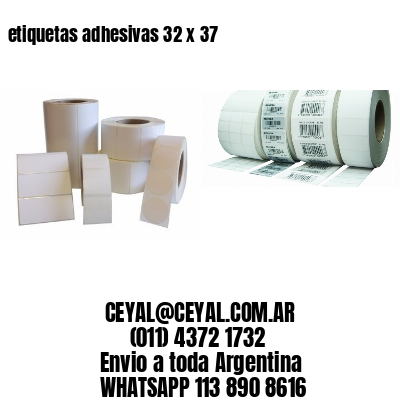 etiquetas adhesivas 32 x 37