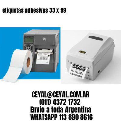 etiquetas adhesivas 33 x 99