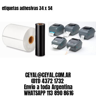 etiquetas adhesivas 34 x 54