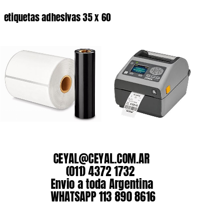 etiquetas adhesivas 35 x 60