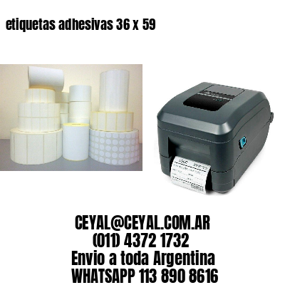 etiquetas adhesivas 36 x 59