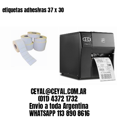 etiquetas adhesivas 37 x 30