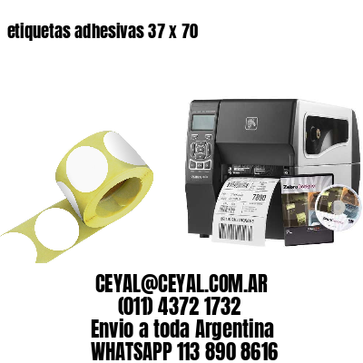 etiquetas adhesivas 37 x 70