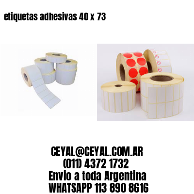 etiquetas adhesivas 40 x 73