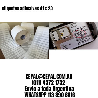 etiquetas adhesivas 41 x 23