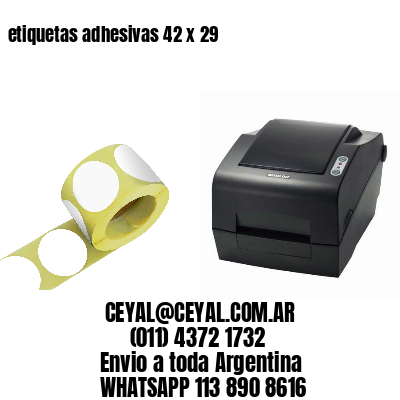 etiquetas adhesivas 42 x 29