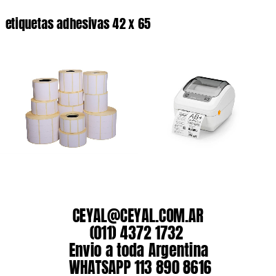 etiquetas adhesivas 42 x 65